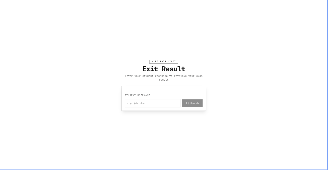 Exit Result